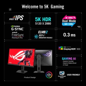 ASUS ROG Strix 5K XG27JCG 27-inch 5120x2880 180Hz Gaming Monitor