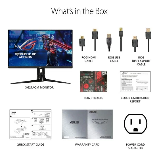 Asus Rog Strix XG27AQM Gaming Monitor 270Hz Asus Rog Strix XG27AQM Gaming Monitor 270Hz