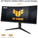 ASUS TUF Gaming VG34VQL3A - Ultrawide 34-inch Curved Monitor with HDR10 and FreeSync™ Premium