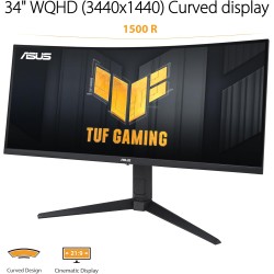 ASUS TUF Gaming VG34VQL3A QHD 165Hz FreeSync Curved Monitor ASUS TUF Gaming VG34VQL3A QHD 165Hz FreeSync Curved Monitor