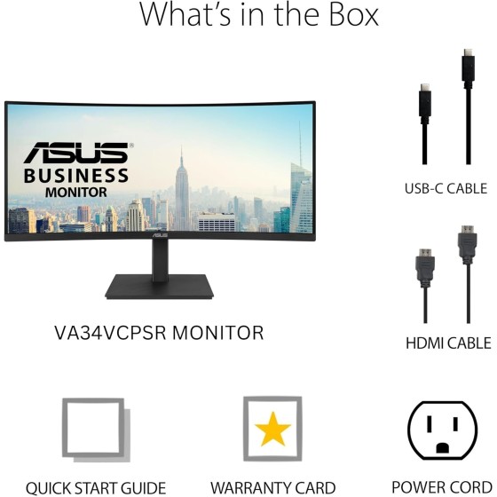 ASUS VA34VCPSR 34 inch Docking Monitor 