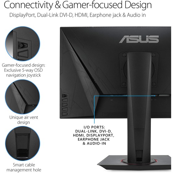 ASUS VG258QR 24.5 inch 165Hz G-SYNC Gaming Monitor