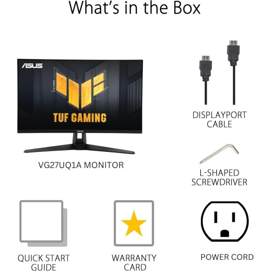 ASUS TUF Gaming VG27UQ1A 27″ 4K 160Hz Gaming Monitor ASUS TUF Gaming VG27UQ1A 27″ 4K 160Hz Gaming Monitor