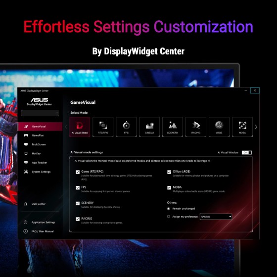 ASUS ROG Strix XG27ACMES 27inch Gaming Monitor ASUS ROG Strix XG27ACMES 27inch Gaming Monitor