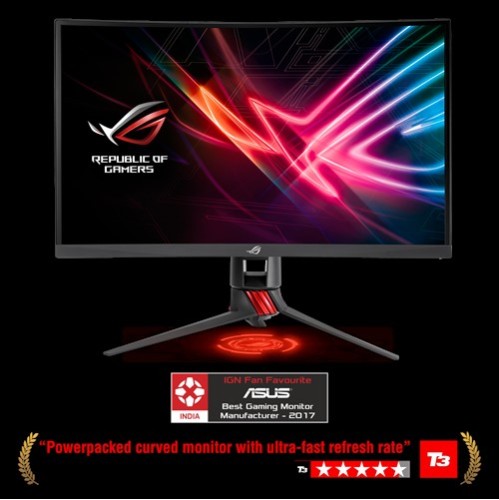 ASUS ROG Strix XG27VQ 27-inch Curved Full HD 1080p 144Hz DP HDMI DVI Eye Care Gaming Monitor ASUS ROG Strix XG27VQ 27-inch Curved Full HD 1080p 144Hz DP HDMI DVI Eye Care Gaming Monitor