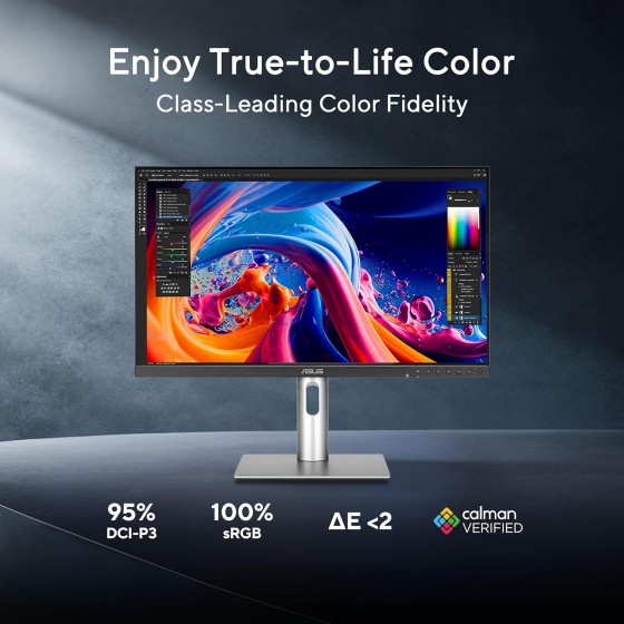 ASUS ProArt Display PA278QV Gen2 (PA278QGV) Professional Monitor