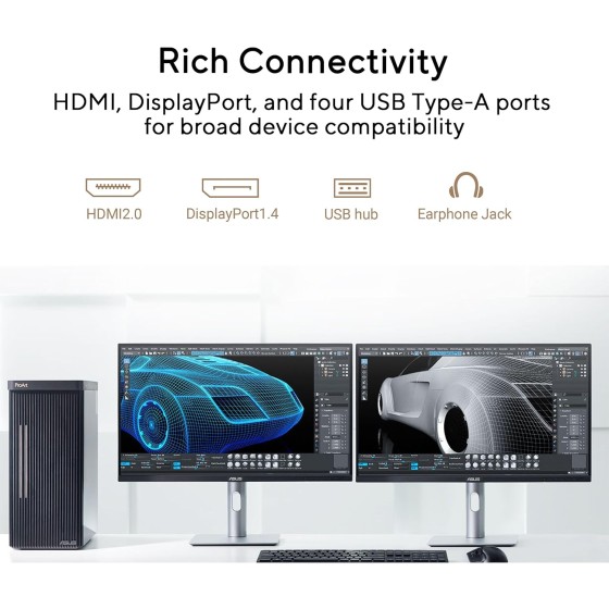 ASUS ProArt Display PA278QV Gen2 (PA278QGV) Professional Monitor