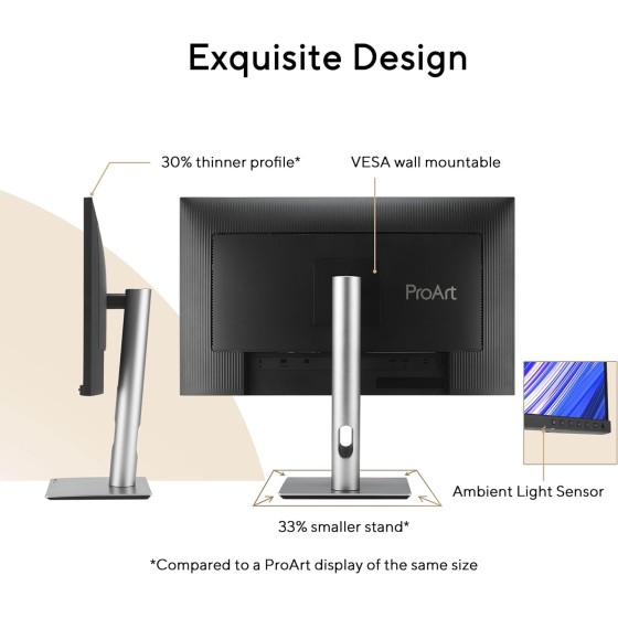 ASUS ProArt Display PA278QV Gen2 (PA278QGV) Professional Monitor