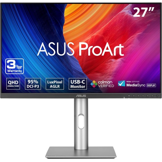 ASUS ProArt Display PA278CFRV Professional Monitor – 27-inch, IPS ASUS ProArt Display PA278CFRV Professional Monitor – 27-inch, IPS