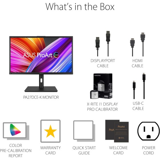 ASUS ProArt Display OLED PA27DCE Professional Monitor – 27-inch