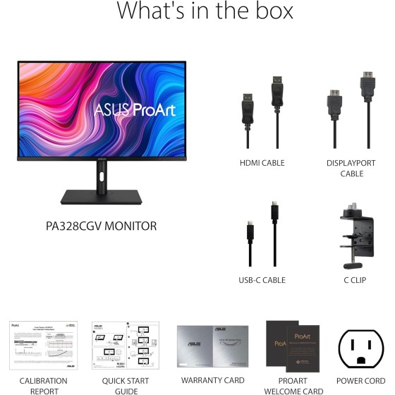 ASUS ProArt Display PA328CGV Professional Monitor – 32-inch