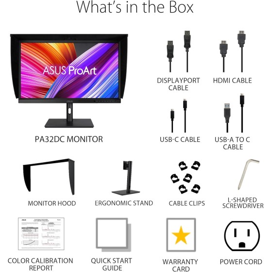 ASUS ProArt Display OLED PA32DC Professional Monitor – 32-inch ASUS ProArt Display OLED PA32DC Professional Monitor – 32-inch