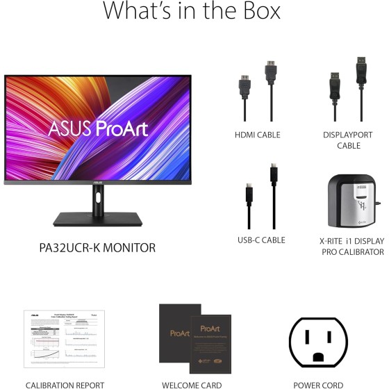 ASUS ProArt Display PA32UCR-K Professional Monitor – 32-inch