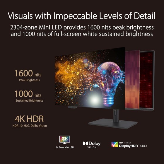 ASUS ProArt Display PA32UCXR Professional Monitor – 32-inch, 4K UHD ASUS ProArt Display PA32UCXR Professional Monitor – 32-inch, 4K UHD