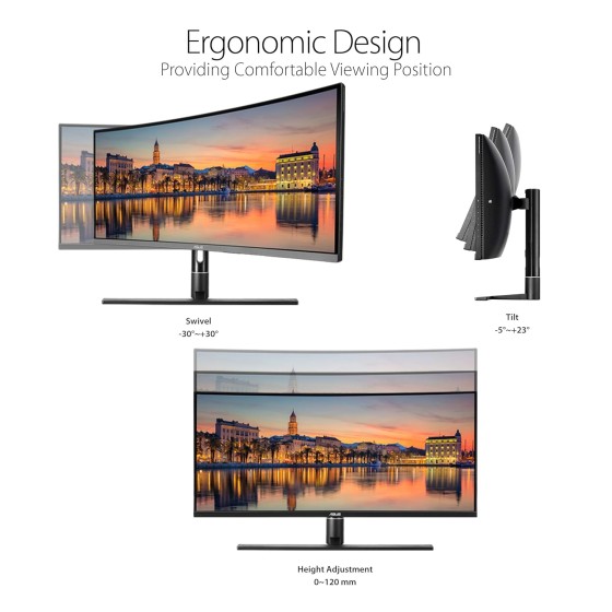 ASUS ProArt Display PA34VC Curved Professional Monitor - 34.1-inch
