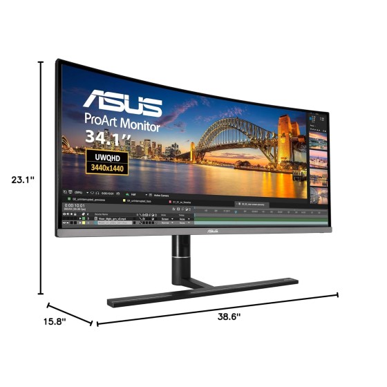 ASUS ProArt Display PA34VC Curved Professional Monitor - 34.1-inch