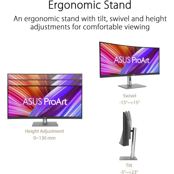 ASUS ProArt Display PA34VCNV Curved Professional Monitor – 34.1-inch, IPS, 21:9 ASUS ProArt Display PA34VCNV Curved Professional Monitor – 34.1-inch, IPS, 21:9