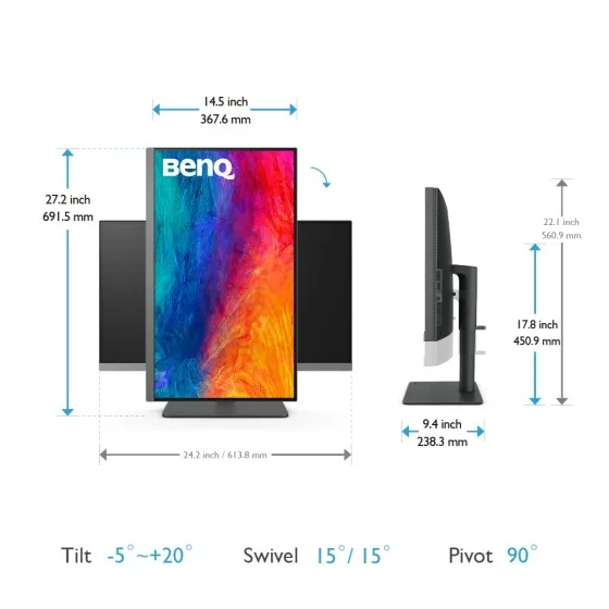 BenQ PD2706U 27inch 4K IPS QHD HDR10 Monitor BenQ PD2706U 27inch 4K IPS QHD HDR10 Monitor