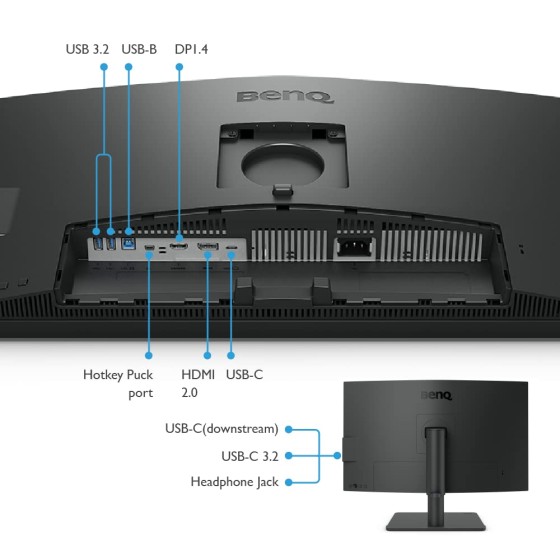 BenQ PD2706U 27-inch 4K UHD P3 HDR USB-C Designer Monitor