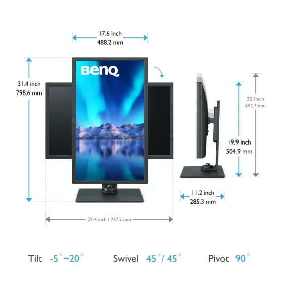 BenQ SW321C 32 inch 4K IPS WUXGA Monitor BenQ SW321C 32 inch 4K IPS WUXGA Monitor