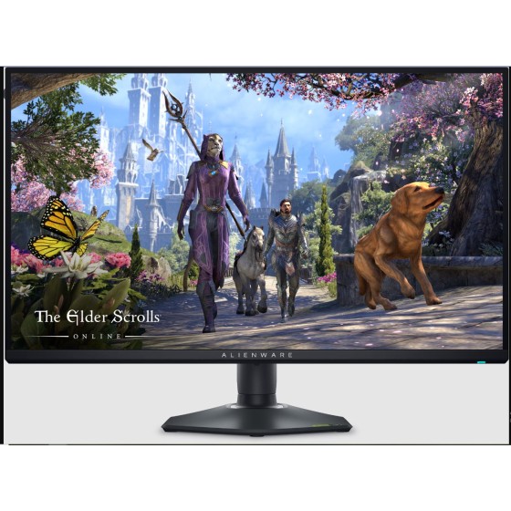 Dell Alienware AW2725QF Gaming Monitor showcasing advanced dual-resolution switching between 4K and FHD