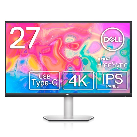 Dell 27-Inch 4K UHD USB-C Monitor - S2722QC with Stunning HDR Support and 65W Power Delivery