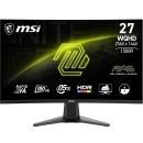 MSI MAG 27CQ6F 27Inch 2K WQHD Curved Gaming Monitor with 1500R 2560 x 1440 Rapid VA Panel, 180 Hz / 0.5ms (GtG, Min.), Adaptive-Sync - DP 1.4a, HDMI 2.0b CEC