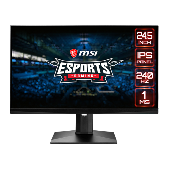 MSI Optix MAG251RX 24.5 inch Full HD 240Hz Gaming Monitor