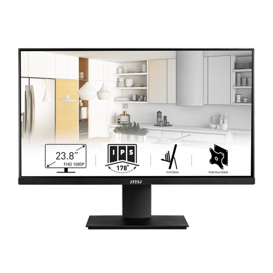 MSI PRO MP241 23.8-inch IPS Full HD Professional Monitor