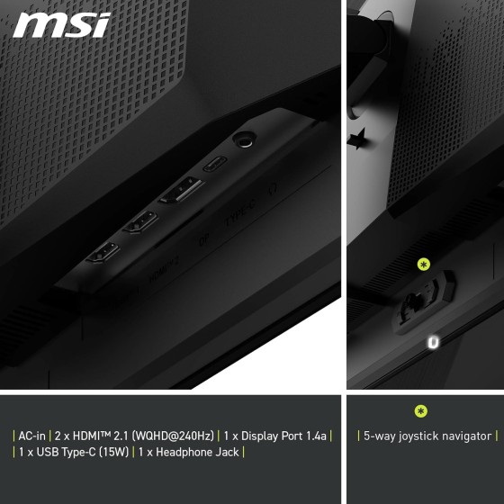 MSI MAG 271QPX QD OLED E2 2K WQHD Gaming Monitor MSI MAG 271QPX QD OLED E2 2K WQHD Gaming Monitor