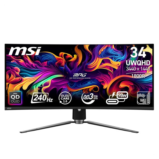 MSI MPG 341CQPX QD OLED 34inch 2K UWQHD Curved Gaming Monitor MSI MPG 341CQPX QD OLED 34inch 2K UWQHD Curved Gaming Monitor