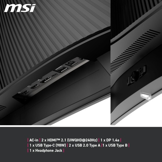 MSI MPG 341CQPX QD OLED 34inch 2K UWQHD Curved Gaming Monitor MSI MPG 341CQPX QD OLED 34inch 2K UWQHD Curved Gaming Monitor