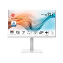 MSI Modern MD241PW 24 Inch Monitor - Full HD (1920 x 1080), 75Hz, IPS, 5ms, HDMI, Type-C, Adjustable Stand, Speakers, Anti-Glare/-Flicker, Less Blue Light, TUV Certified, VESA Mount, White