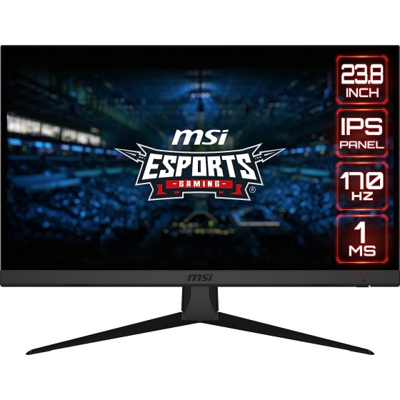 Msi Optix G2422 24 Inch Gaming Monitor with IPS Panel,170Hz Refresh Rate,1ms Response Time,AMD FreeSync Technology and Frameless design