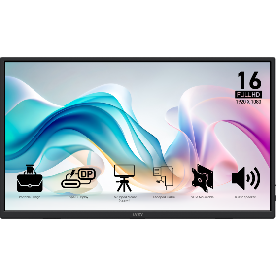 MSI PRO MP165 E6 15.6-inch FHD Portable Monitor