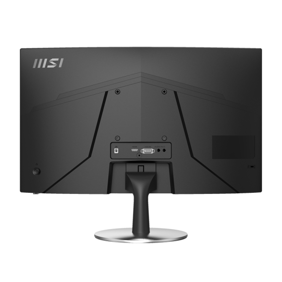 MSI PRO MP242C 23.6 Inch Curved Business & Productivity Monitor - FullHD (1920 x 1080) VA Panel, 75 Hz, Eye-Friendly Screen, Built-in Speakers Anti Glare