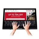 ViewSonic TD1630-3 16 Inch 10-point Projected Capacitive Touch Screen Monitor with HD 768p Resolution, Durable, Scratch-resistant, Advanced Ergonomic Stand Design, Versatile Connectivity, Cross-platform Compatibility, Dual Integrated Speakers and VESA-com