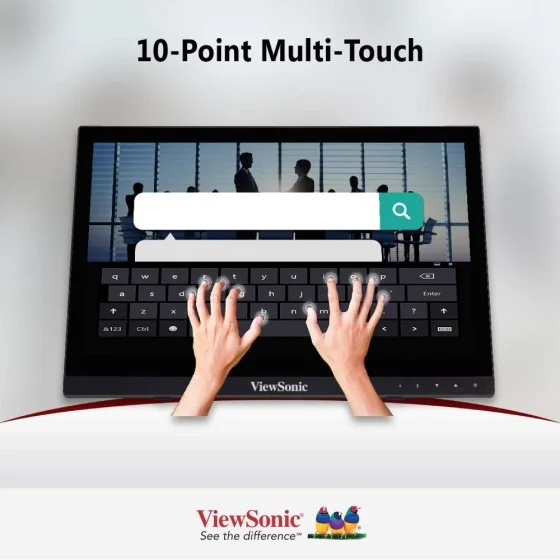 ViewSonic TD1630-3 16 Inch 10-point Projected Capacitive Touch Screen Monitor with HD 768p Resolution, Durable, Scratch-resistant, Advanced Ergonomic Stand Design, Versatile Connectivity, Cross-platform Compatibility, Dual Integrated Speakers and VESA-com ViewSonic TD1630-3 16 Inch 10-point Projected Capacitive Touch Screen Monitor with HD 768p Resolution, Durable, Scratch-resistant, Advanced Ergonomic Stand Design, Versatile Connectivity, Cross-platform Compatibility, Dual Integrated Speakers and VESA-com