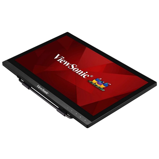 ViewSonic TD1630-3 16 Inch 10-point Projected Capacitive Touch Screen Monitor with HD 768p Resolution, Durable, Scratch-resistant, Advanced Ergonomic Stand Design, Versatile Connectivity, Cross-platform Compatibility, Dual Integrated Speakers and VESA-com