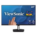 ViewSonic TD2455 23.8 Inch (60.45 cm) Touch Monitor with FHD 1080, Projected Capacitive Touch, Advanced Ergonomics, Passive Stylus, Daisey Chain, USB 3.1 (Type A, Type B, Type C), HDMI, DP in & Out (Black)