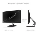 ViewSonic TD2455 23.8 Inch (60.45 cm) Touch Monitor with Full HD 1080p, Projected Capacitive Touch, Advanced Ergonomics, Passive Stylus, Daisey Chain, USB 3.1 (Type A, Type B, Type C), HDMI, DP in & Out (Black) ViewSonic TD2455 23.8 Inch (60.45 cm) Touch Monitor with Full HD 1080p, Projected Capacitive Touch, Advanced Ergonomics, Passive Stylus, Daisey Chain, USB 3.1 (Type A, Type B, Type C), HDMI, DP in & Out (Black)