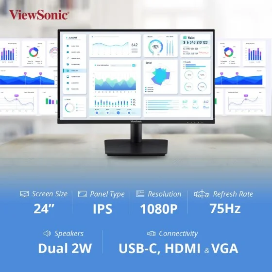ViewSonic VA2409-MHU 24inch IPS FHD Monitor ViewSonic VA2409-MHU 24inch IPS FHD Monitor