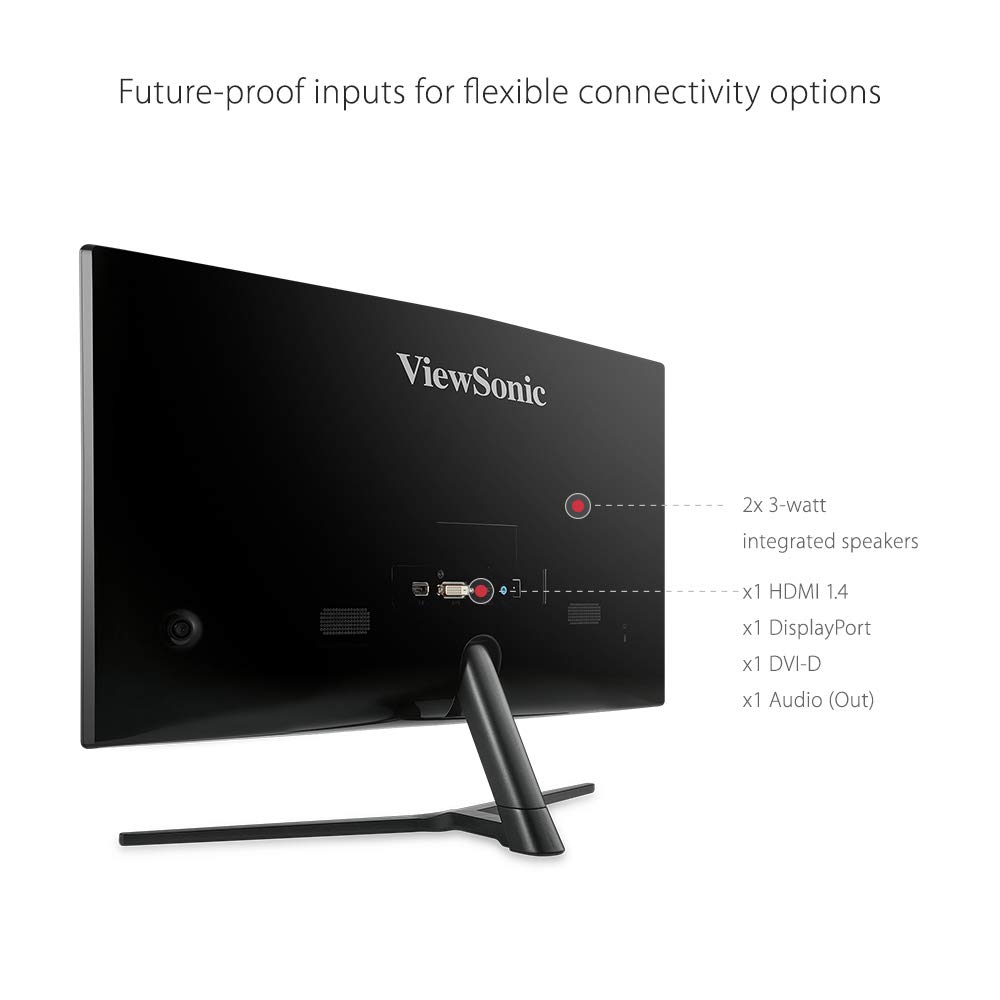 ViewSonic VX2458-C-MHD 24Inch Full HD Curved Gaming Monitor