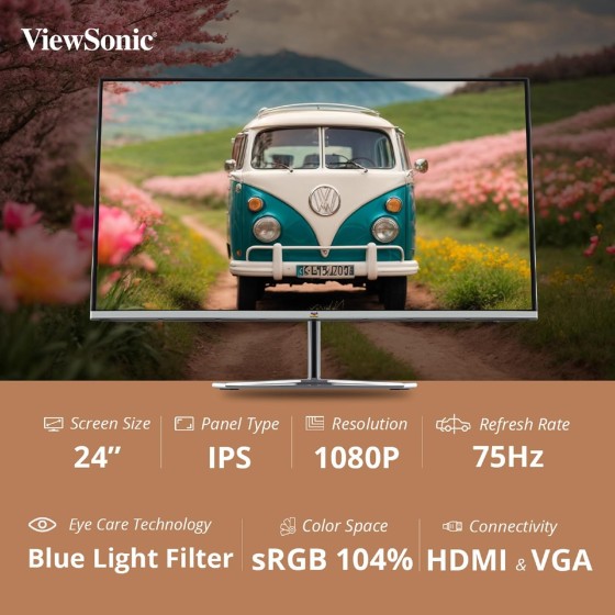 ViewSonic VX2476-SH 24inch IPS HD Monitor ViewSonic VX2476-SH 24inch IPS HD Monitor