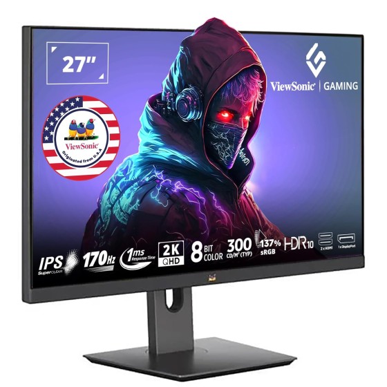 ViewSonic VX2758A-2K-PRO-2 27inch IPS QHD Gaming Monitor