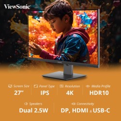 ViewSonic VX2762U-4K 27inch IPS UHD Monitor