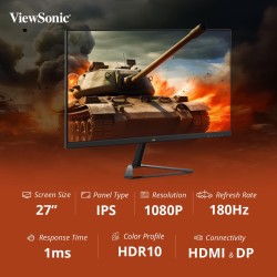 ViewSonic VX2779-HD-PRO 27inch IPS FHD Gaming Monitor