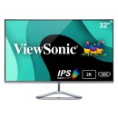 ViewSonic VX3276-2K-MHD-2 32-Inch Crossover Monitor with 2K (2560 x 1440 Pixels),Superclear IPS Panel, 3-Side Borderless, 1.07 Billion Colors, 75Hz, Hdmi, LCD, Displayport & Mini Dp (Black)