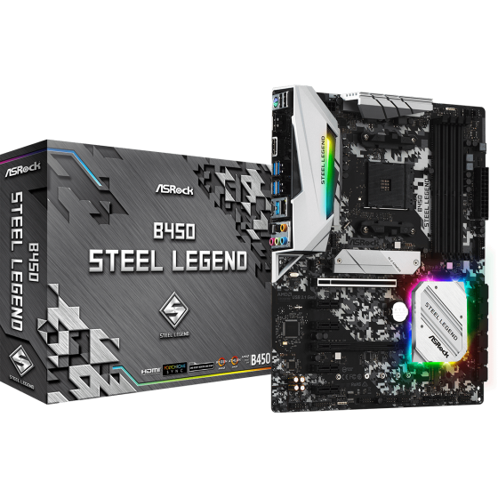 ASRock B450 Steel Legend DDR4 Motherboard