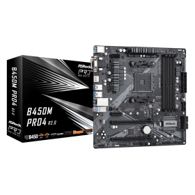 ASRock B450M Pro4 R2 DDR4 Motherboard